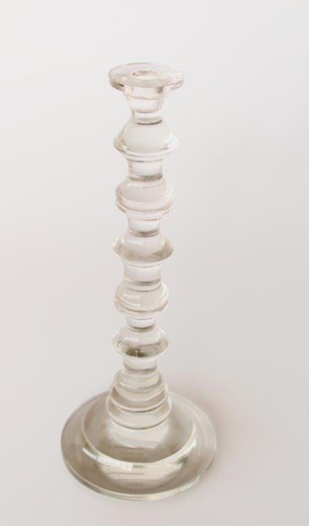Tall Glass Candlestick